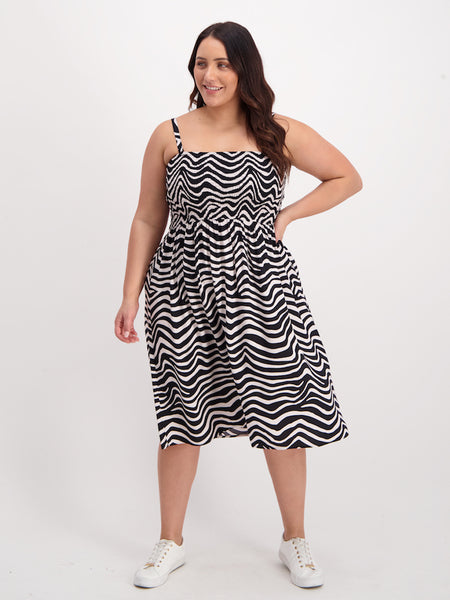 Best & Less - Womens Plus Strappy Shirred Bust Dress | Best&Less™ Online