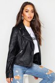 Boohoo Premium Faux Suede Biker Jacket