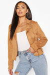 Biker Jacket - Suedette Biker Jacket