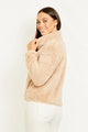 Fluffy Zip Front Jacket