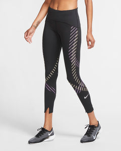 Nike Air Fast Mid-Rise 7/8 Running Leggings with Pockets 'Black